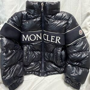 ✨MONCLER! Truyere Logo-Embroidered Puffer Jacket MONCLER Chest Logo size 6
